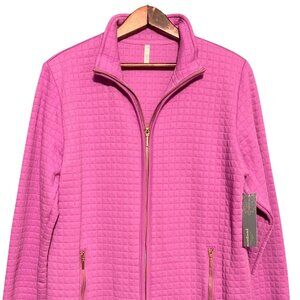 Womens Quilted Full-Zip Jacket Size Large
